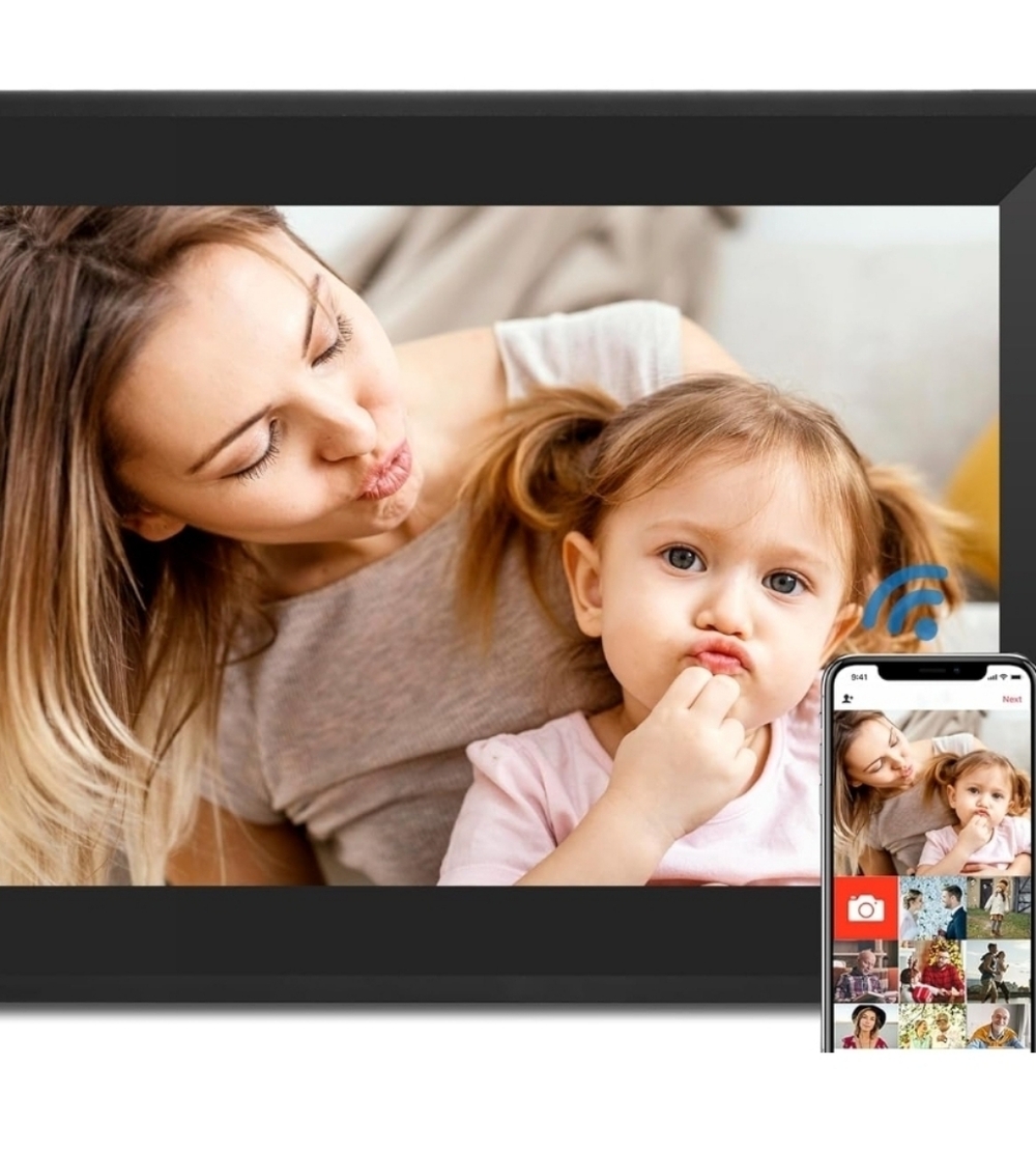Digital Picture Frame WiFi Smart Picture Frames 10.1Inch HD Digital Photo Frame.